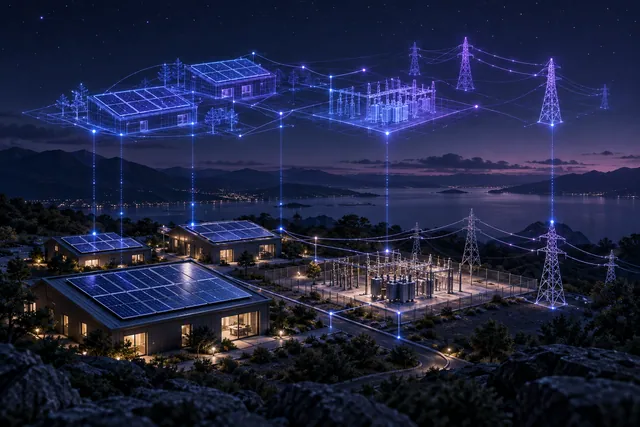 Conceptual solar assets and connected 3D energy model